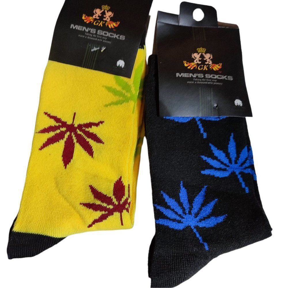 Unisex Maple Leaf Cotton Socks Weed Leaf Socks